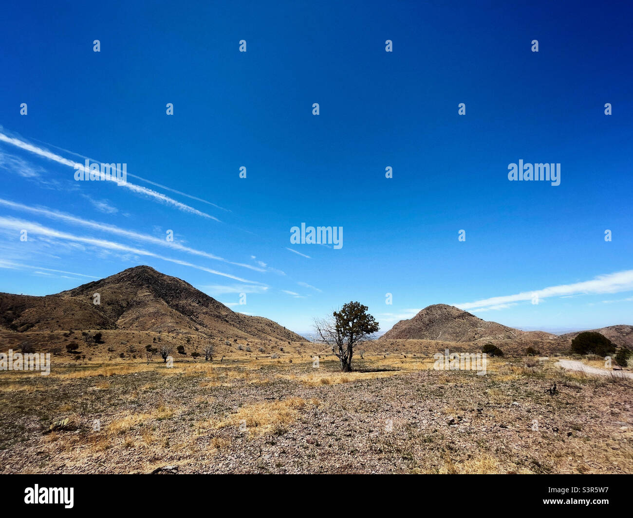Hiking in Organ mountains, New Mexico Stock Photo
