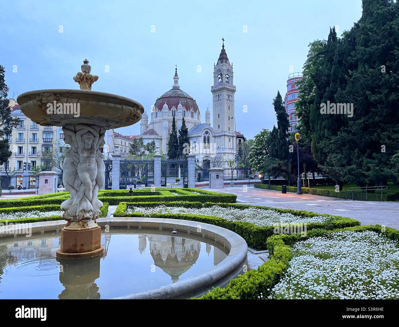 El Retiro Park at dawn. Madrid, Spain. - Smartphone Captured Stock Image