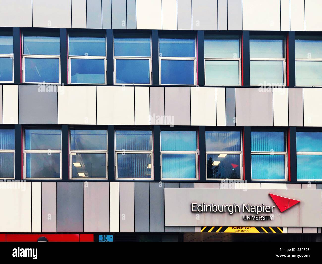 Edinburgh Napier University Merchiston campus. It is home to the Arts and Creative Industries, computing and engineering. Stock Photo