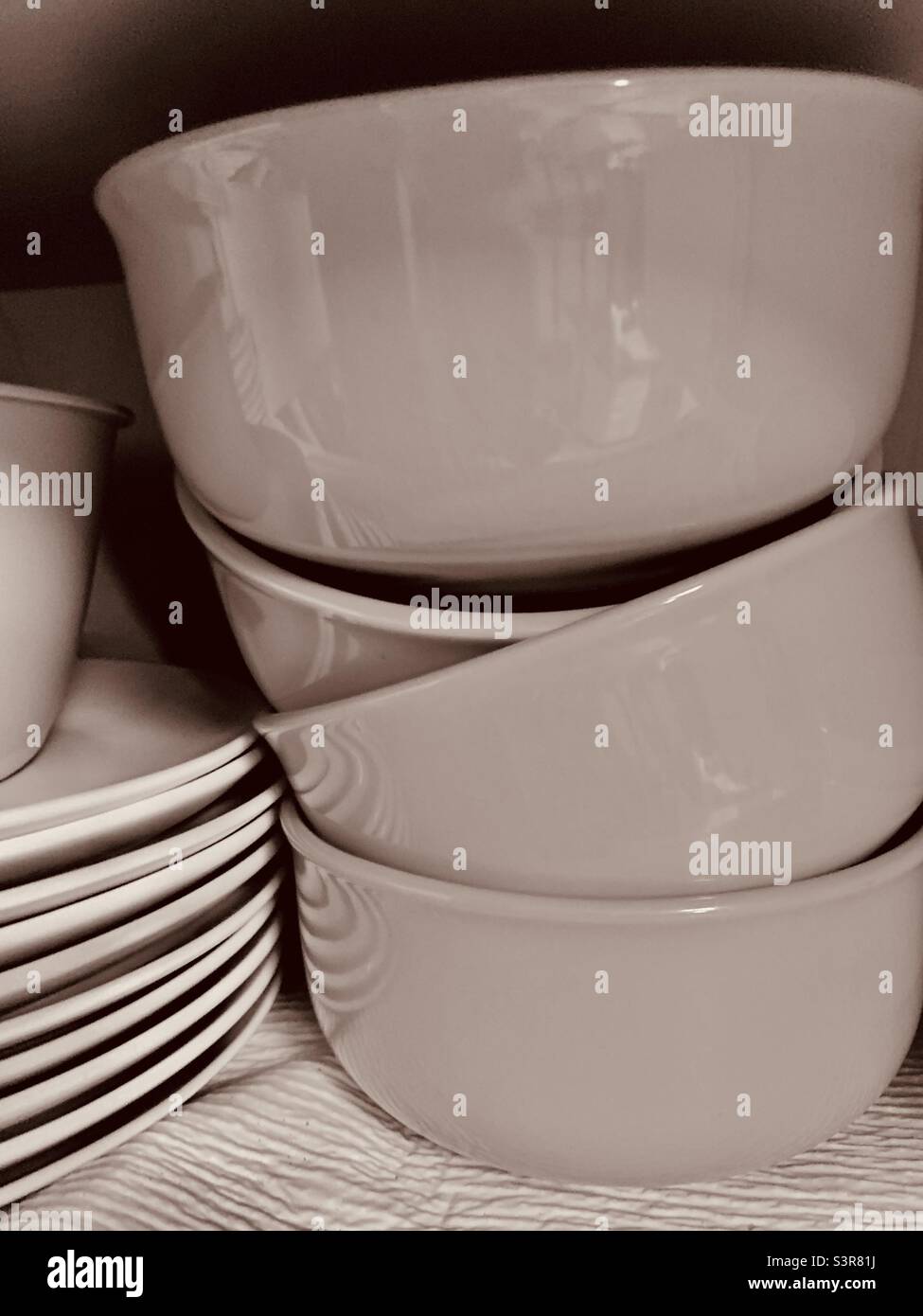 Plates and Bowls Stock Photo