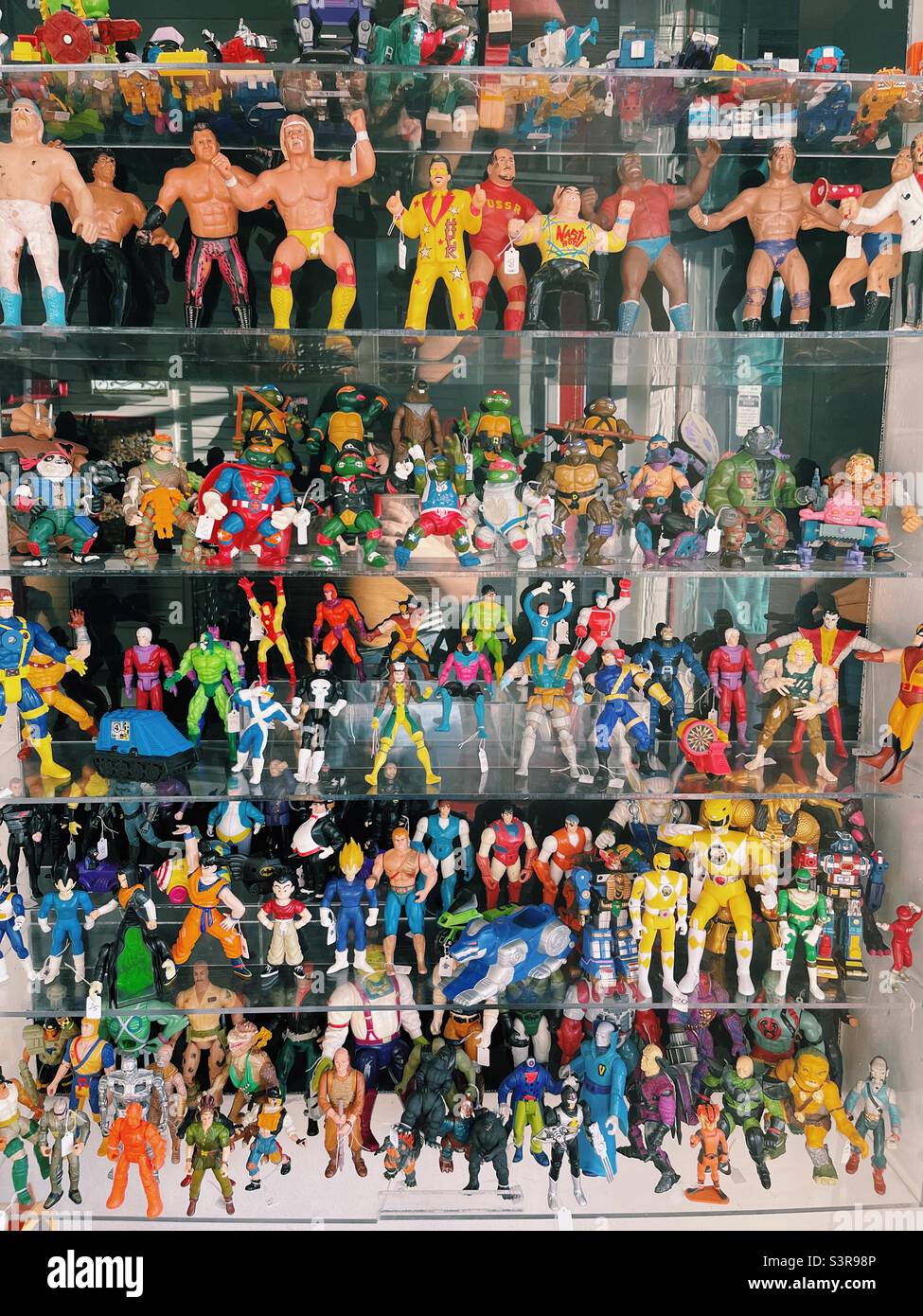 Action Figures in Toy Store Editorial Stock Photo - Image of super