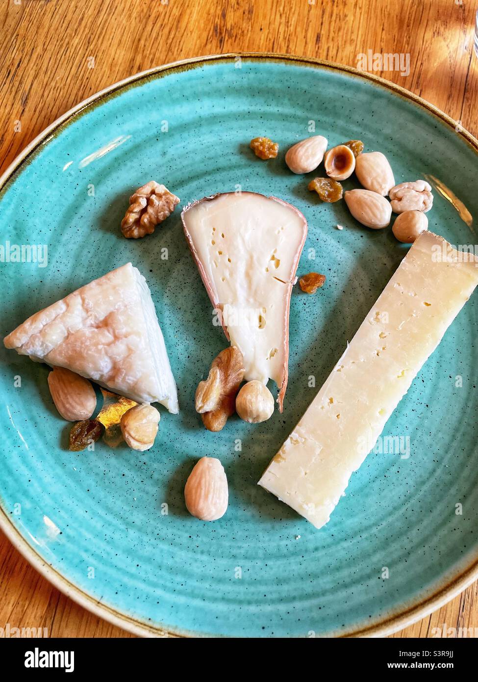 French cheese plate …..when in Paris… Stock Photo Alamy