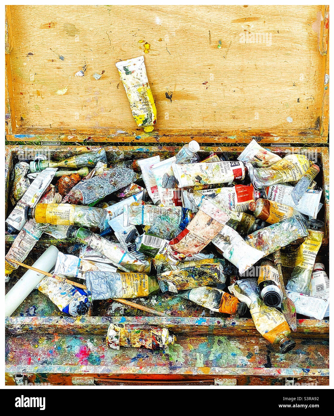 Artists paints. - Smartphone Captured Stock Image