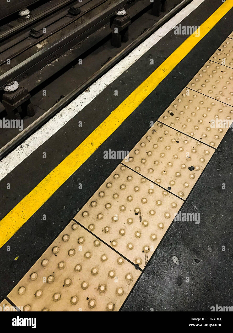 London Underground platform - Smartphone Captured Stock Image