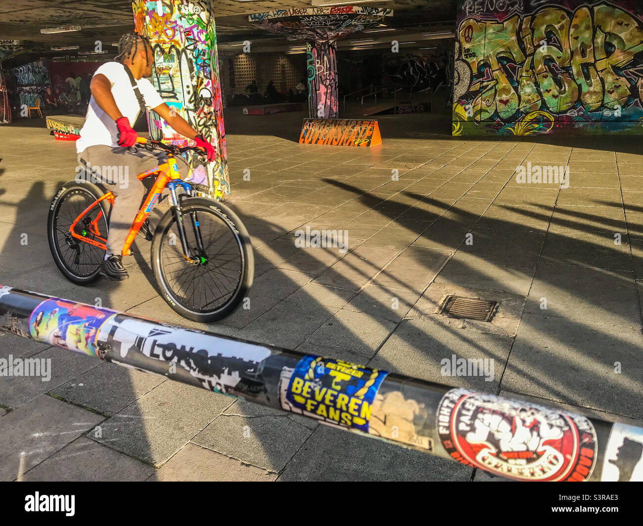 Southbank skate park, London - Smartphone Captured Stock Image