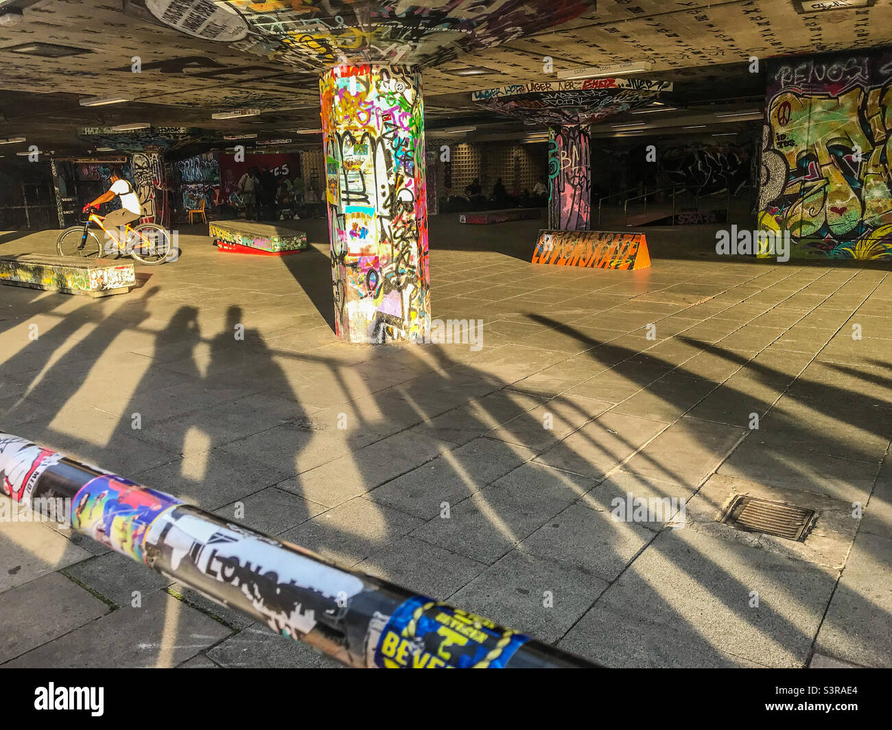 Southbank skate park, London - Smartphone Captured Stock Image