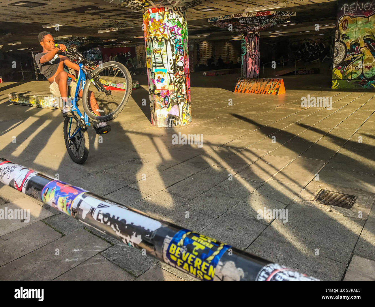 Southbank skate Park, London - Smartphone Captured Stock Image
