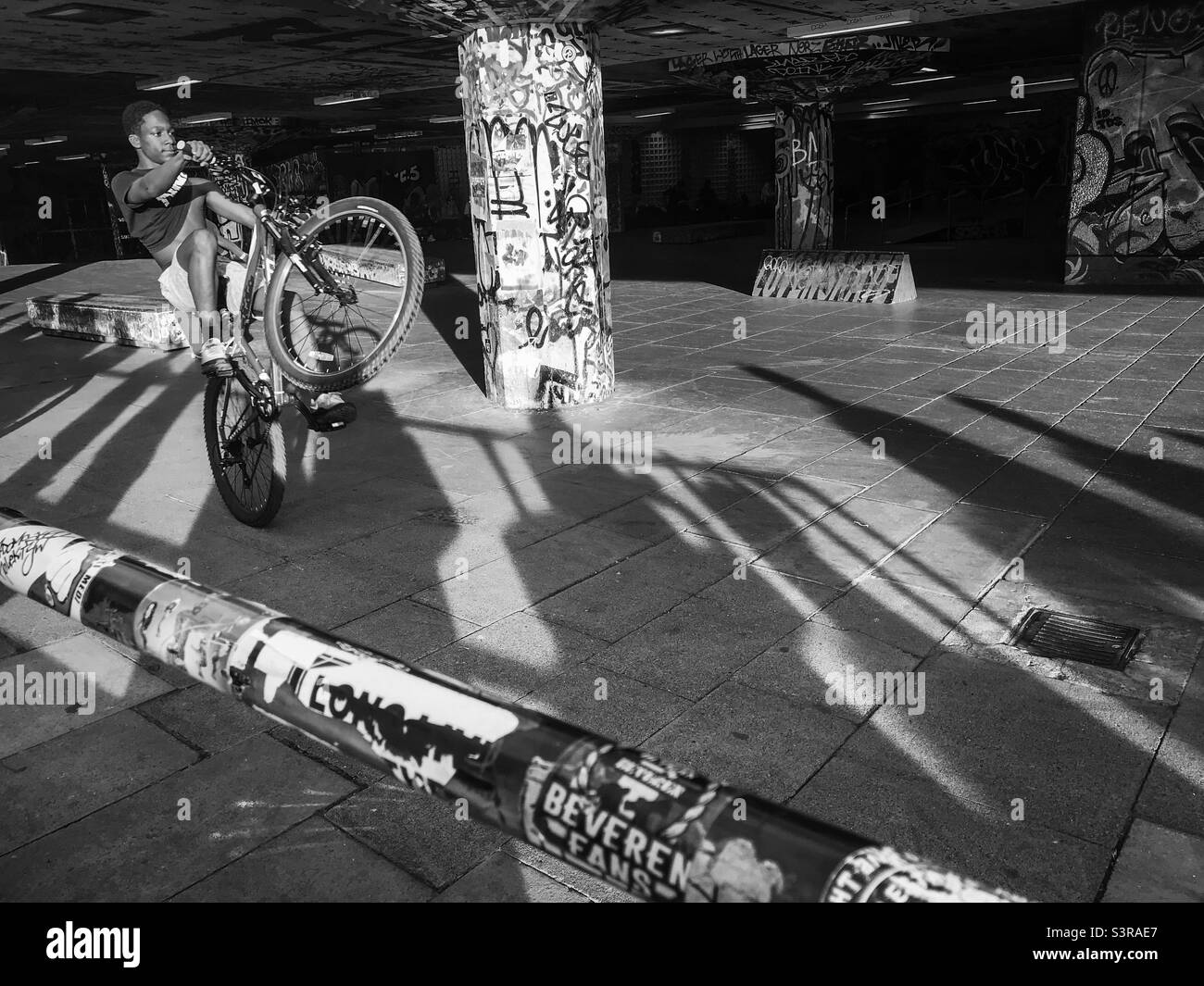 Southbank skate Park, London - Smartphone Captured Stock Image