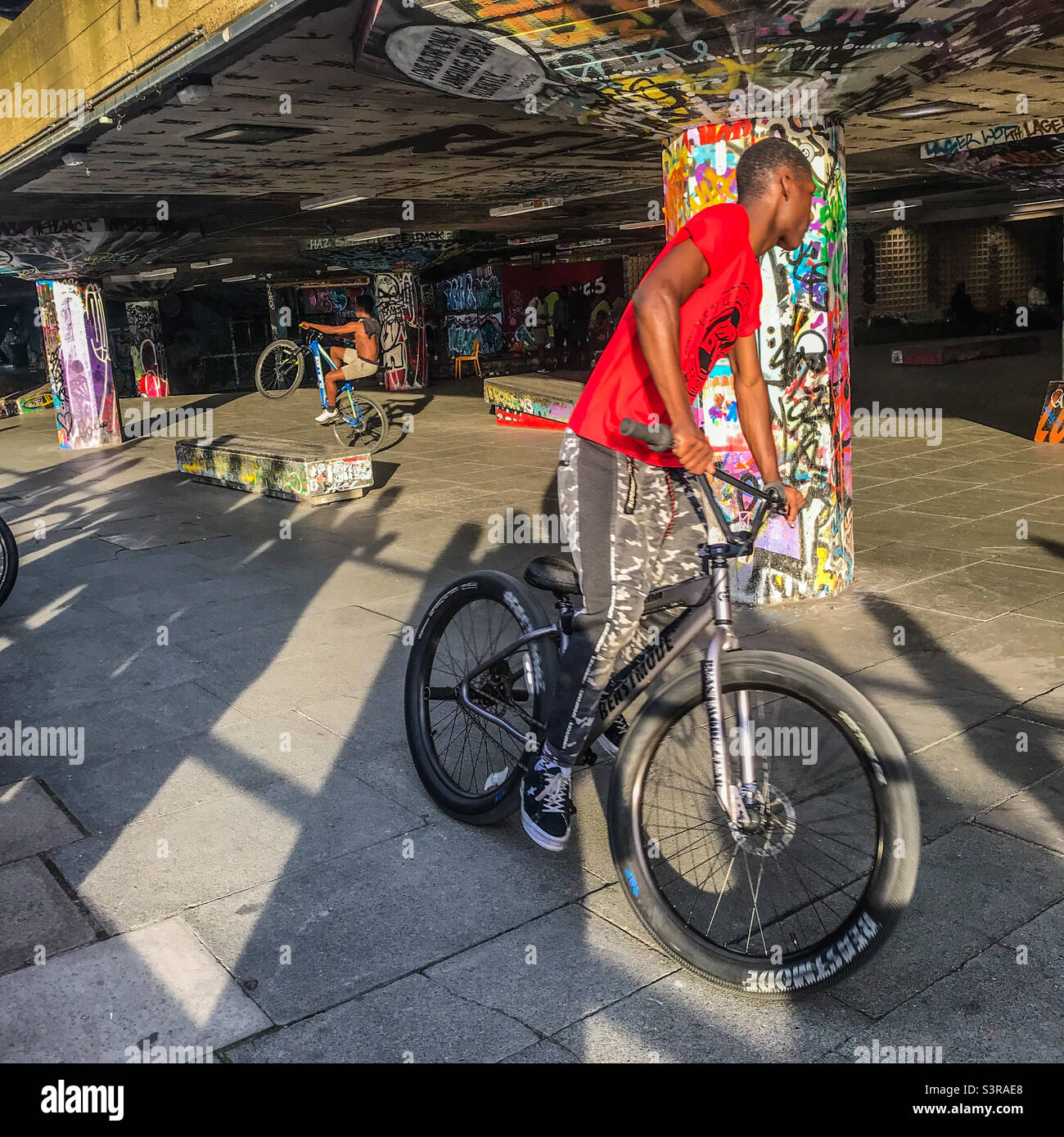 Southbank skate Park, London - Smartphone Captured Stock Image