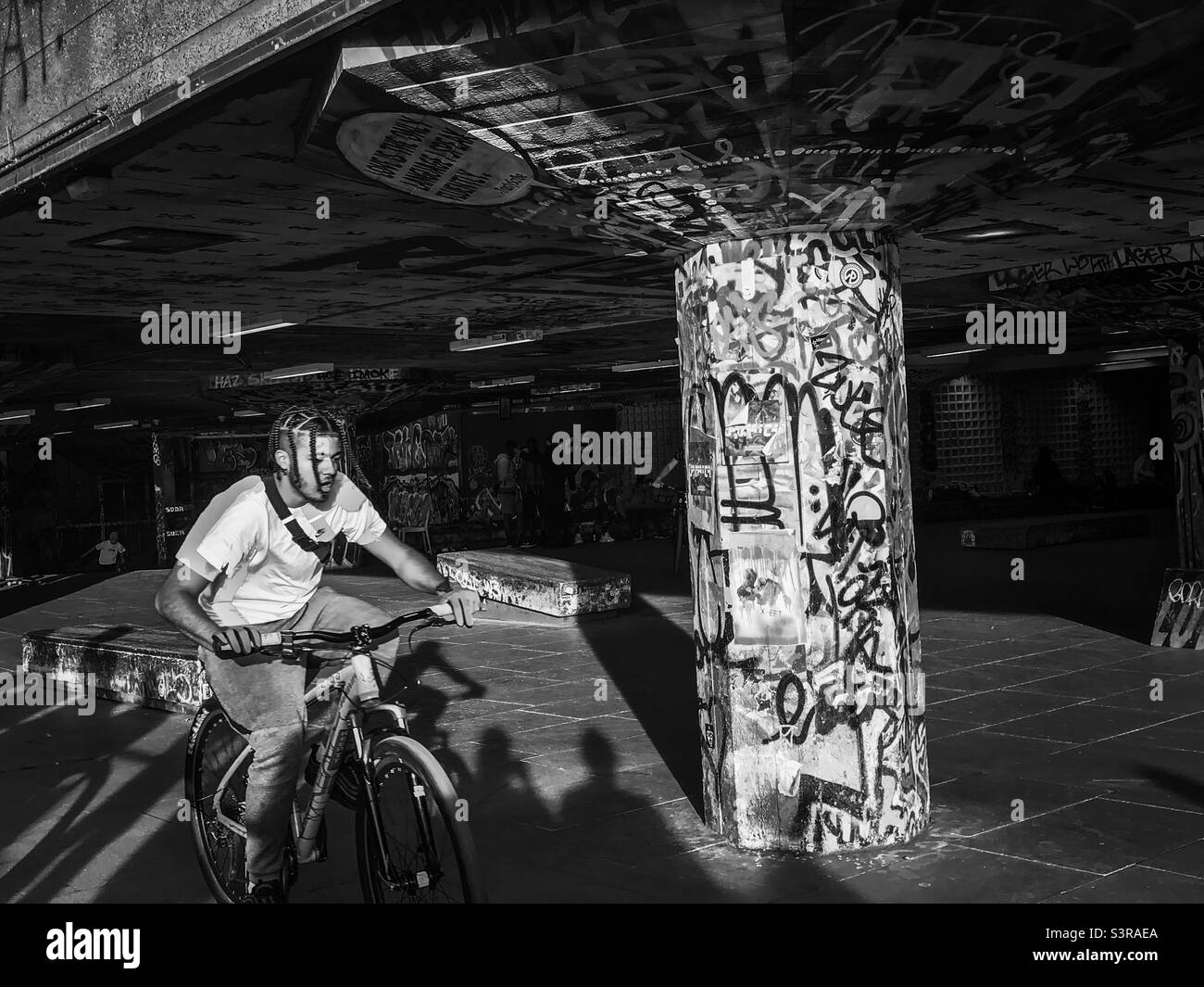 Southbank skate Park, London - Smartphone Captured Stock Image