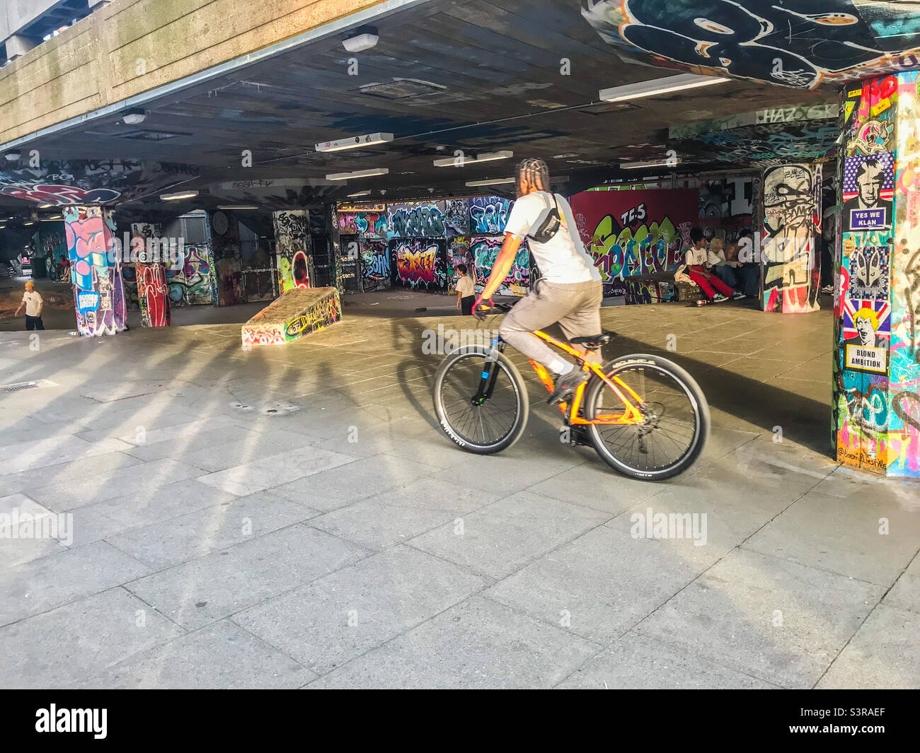 Southbank skate Park, London - Smartphone Captured Stock Image