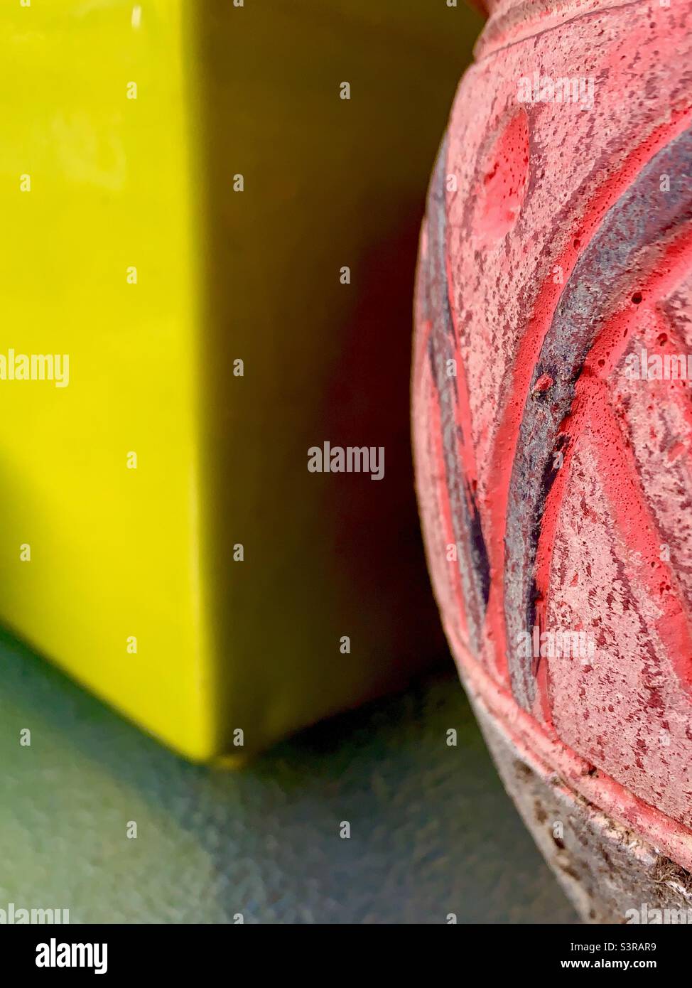 Red and Green Abstract - Smartphone Captured Stock Image