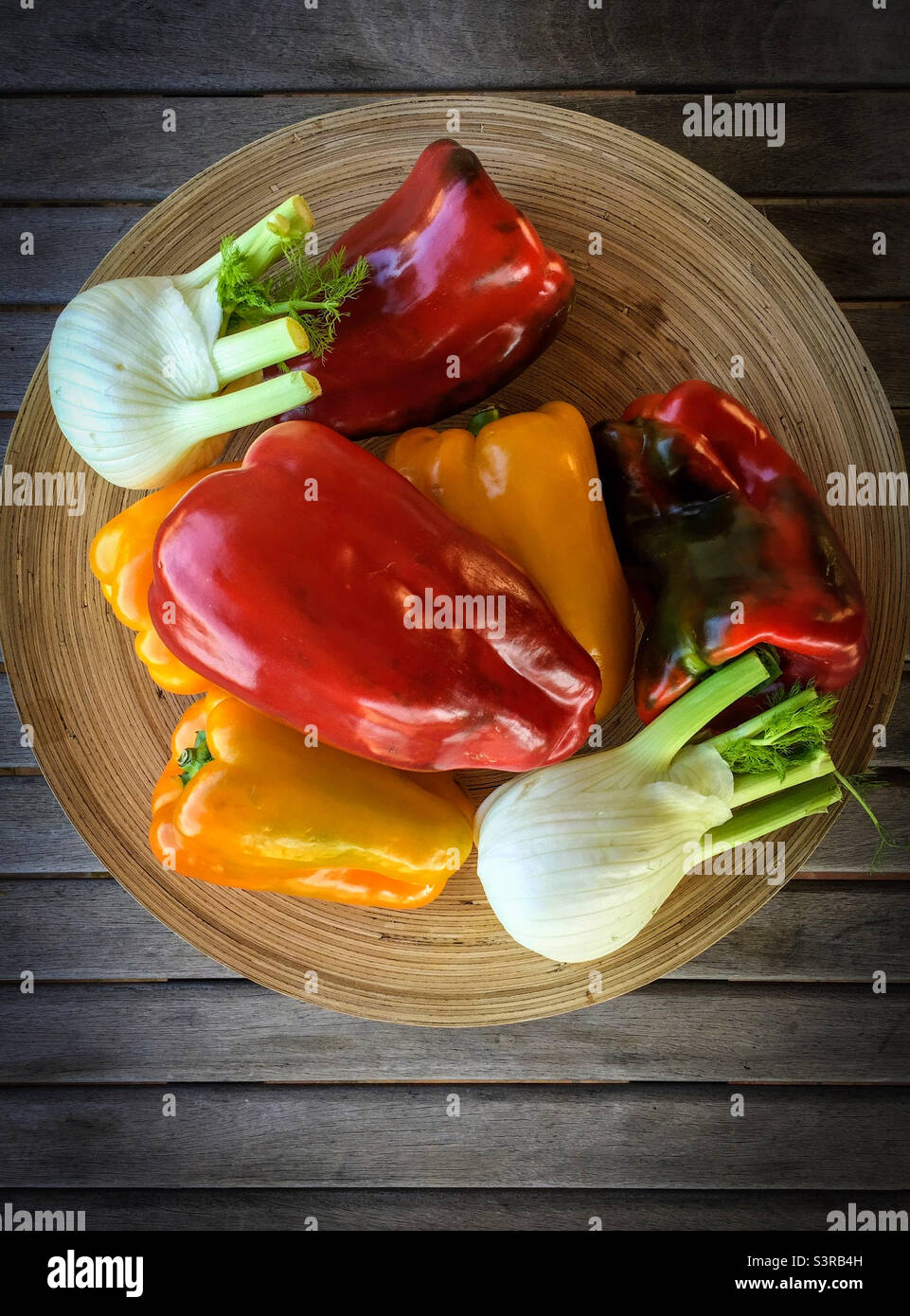 Sweet Peppers and Fennel - Smartphone Captured Stock Image