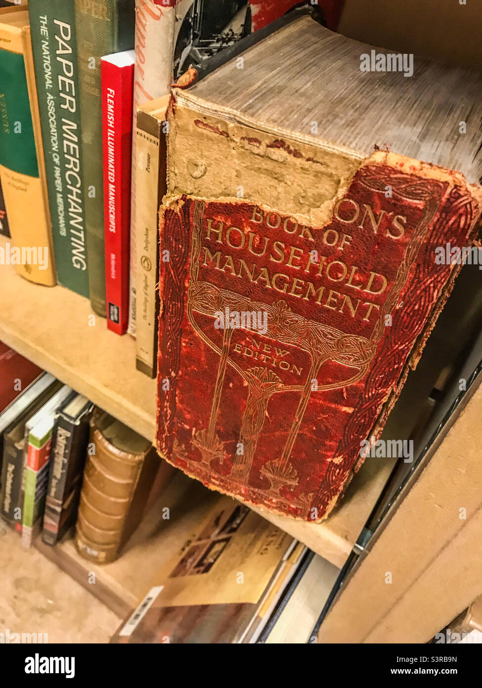 Books in a second hand shop - Smartphone Captured Stock Image