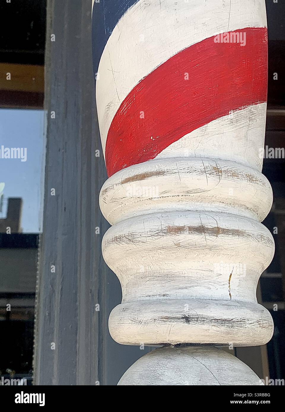 Barber Shop Pole - Smartphone Captured Stock Image