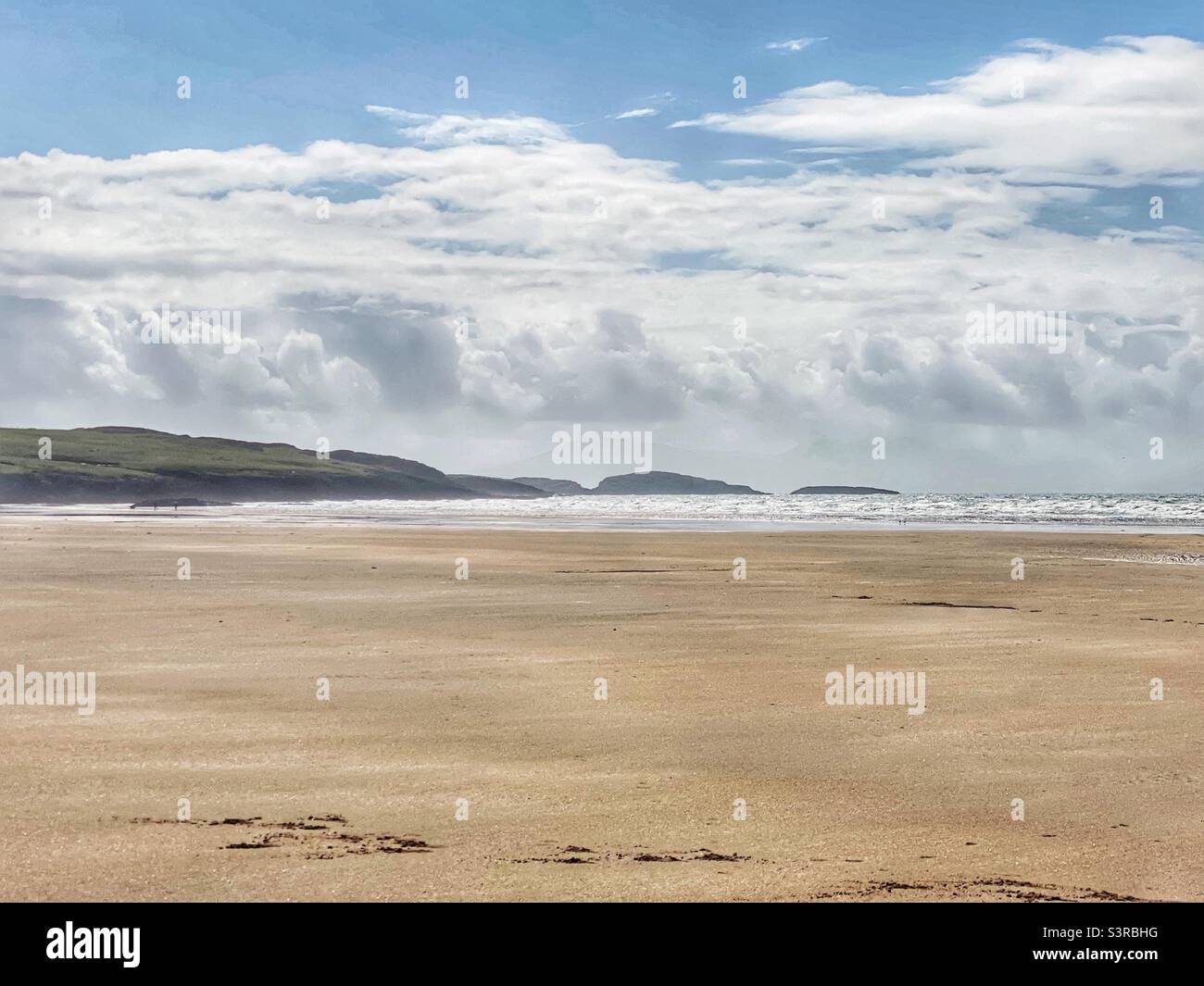 Aberffraw beach, Anglesey, North Wales, UK, mid May - Smartphone Captured Stock Image
