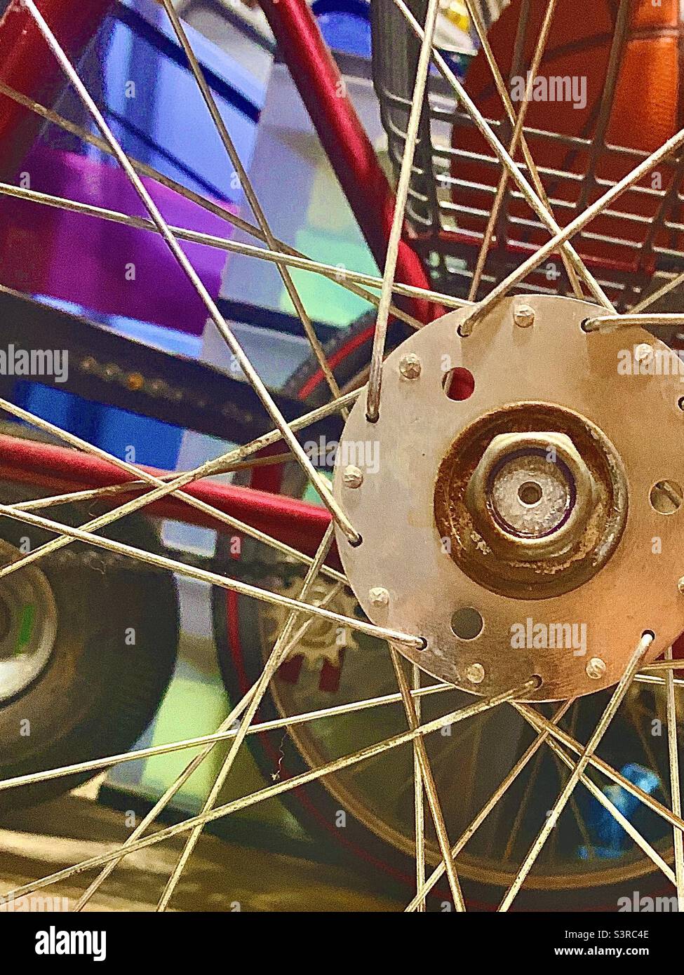 Messy Garage - Smartphone Captured Stock Image