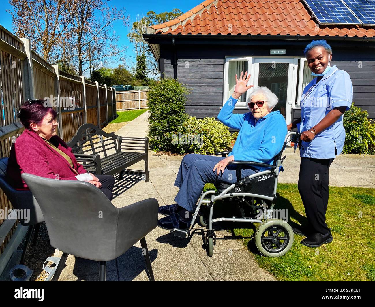 Care home - Smartphone Captured Stock Image