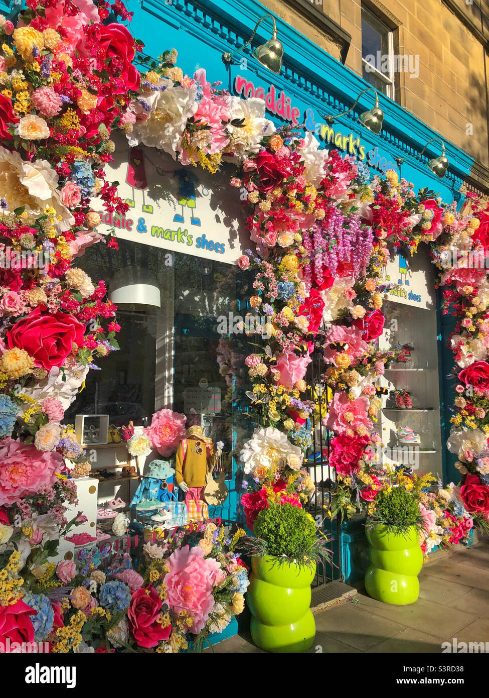Maddie and Mark’s kids shoe shop, Bruntsfield, Edinburgh, Scotland