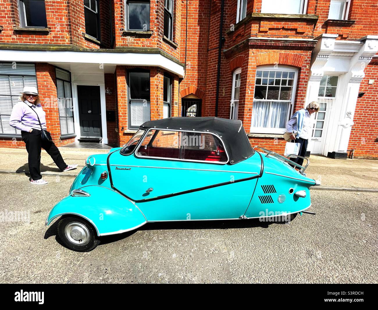 Messerschmitt car Aldeburgh Suffolk England - Smartphone Captured Stock Image