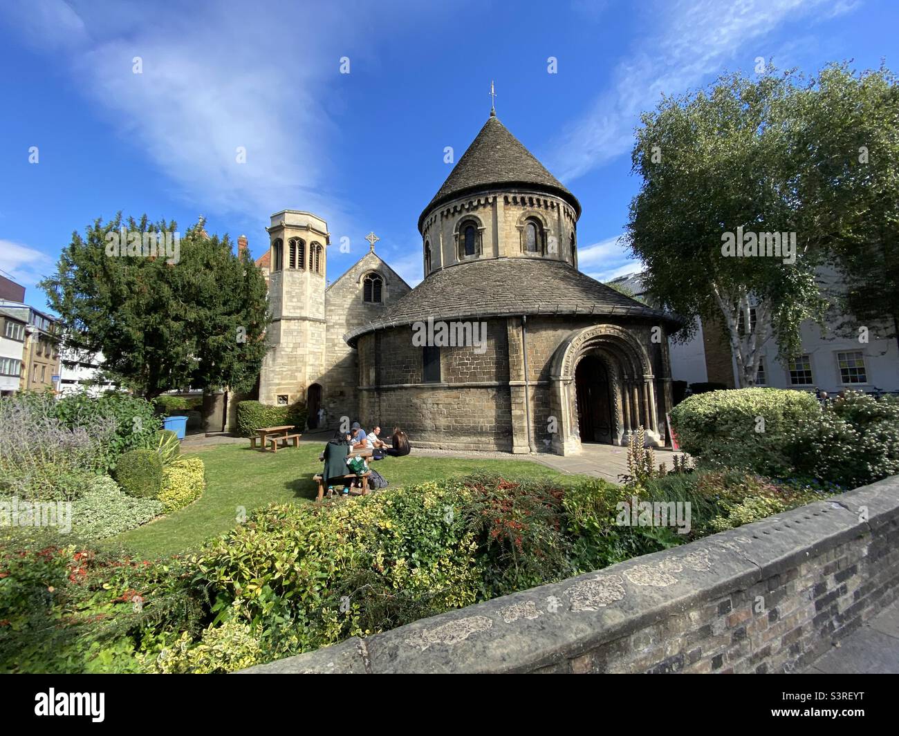 The Round Church in Cambridge Stock Photo