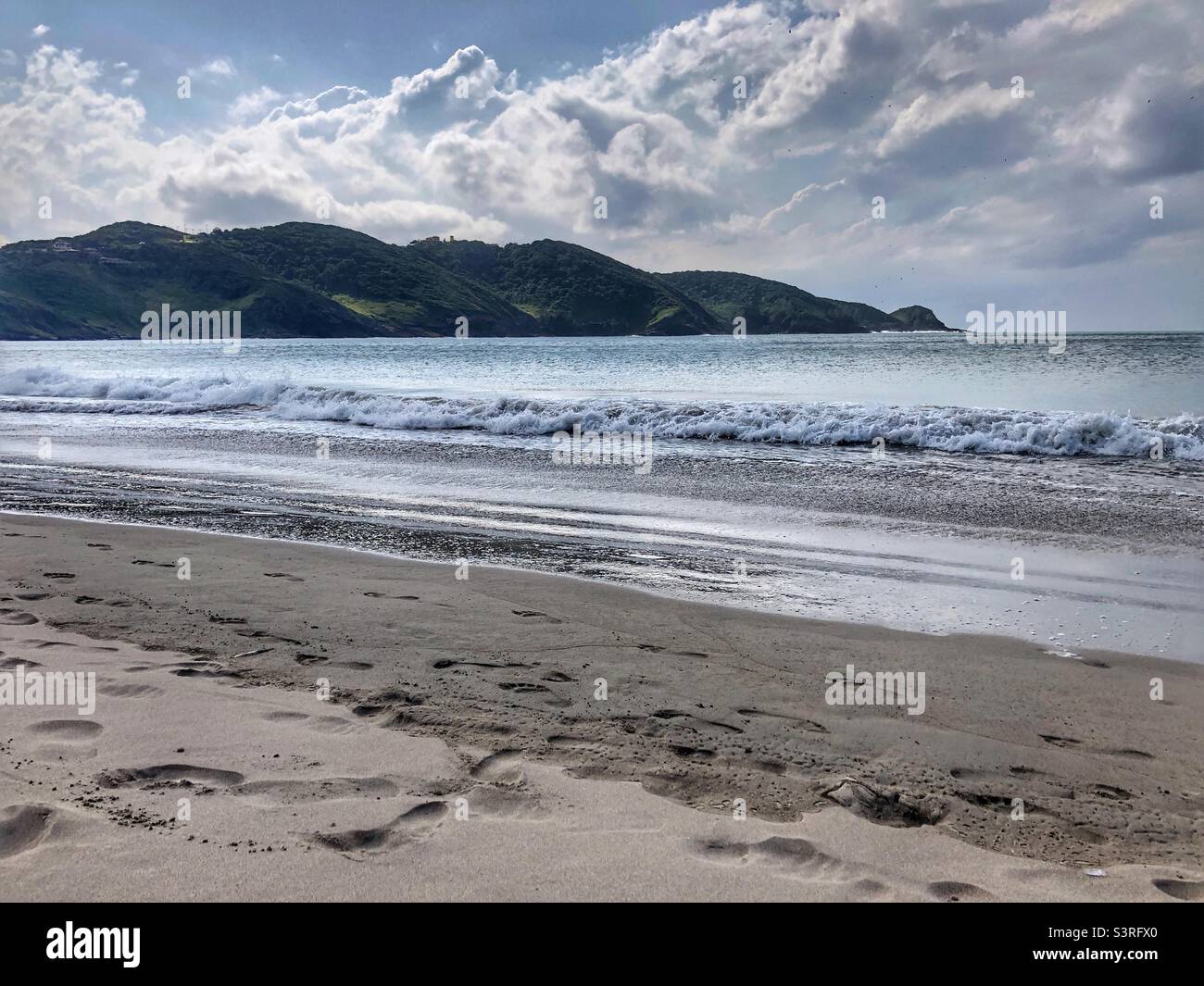 A deserted beach in Buzios, Brazil. Stock Photo