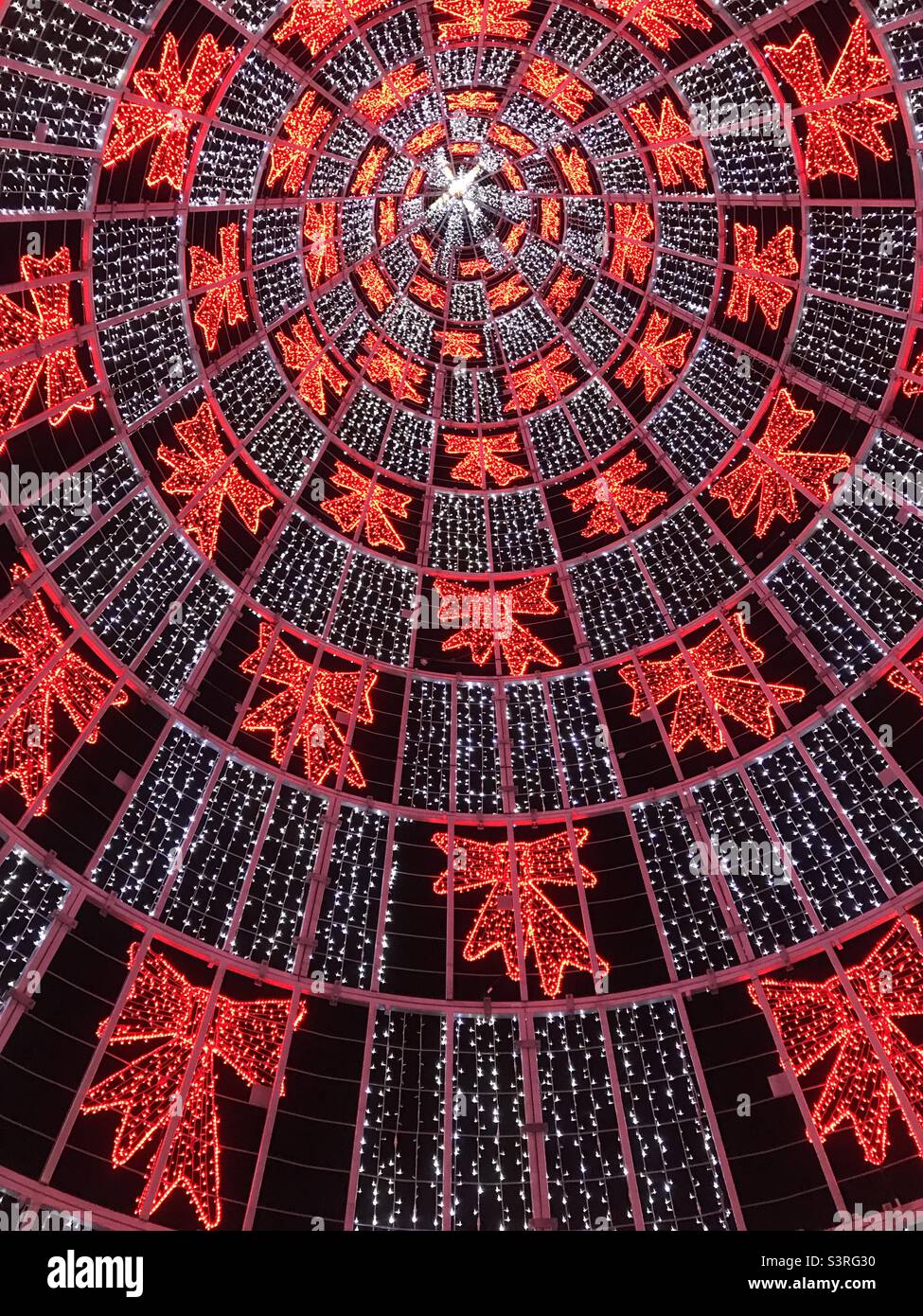 Modern Christmas tree lights metal sculpture Madeira Stock Photo Alamy