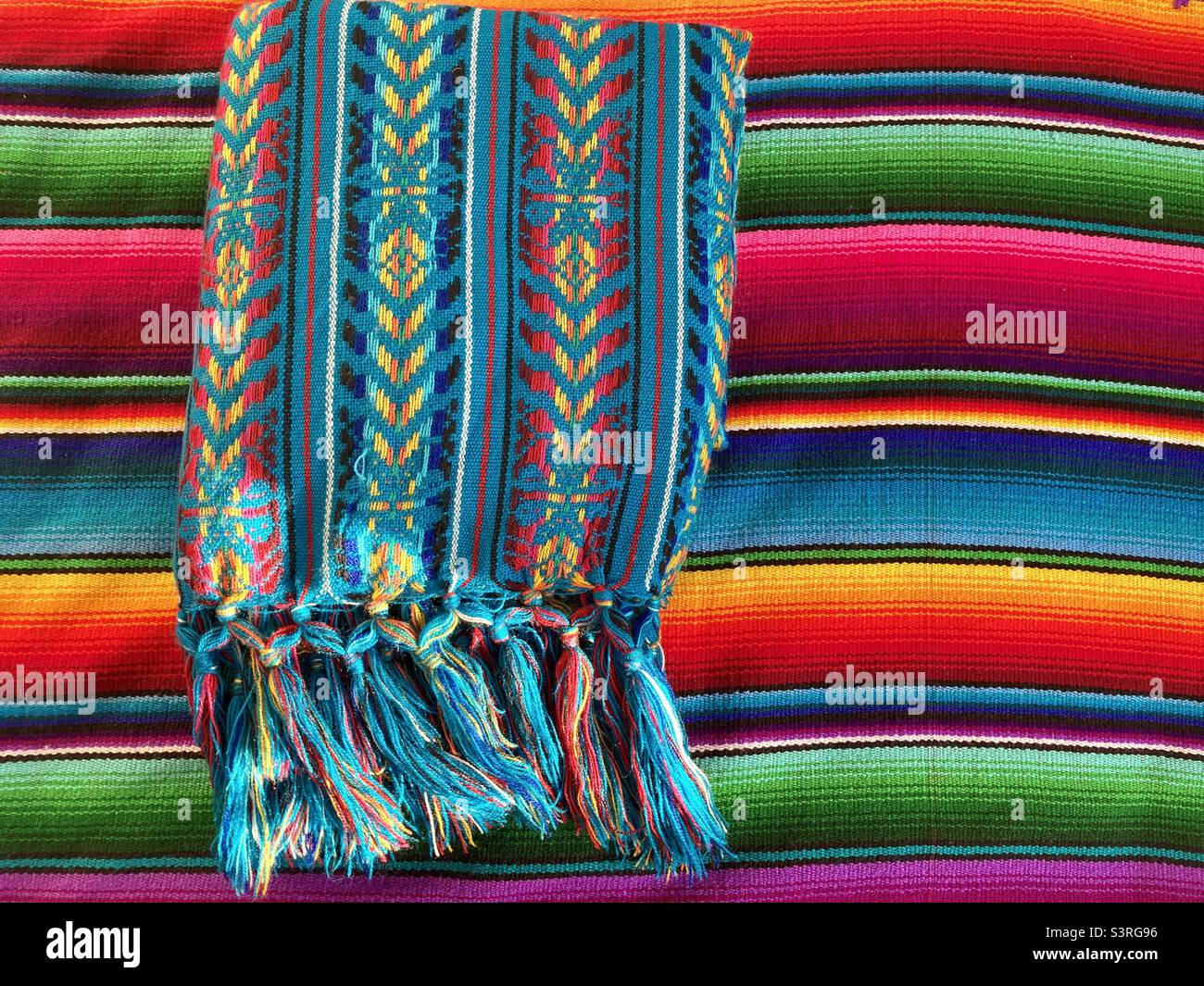 Guatemalan blankets Stock Photo