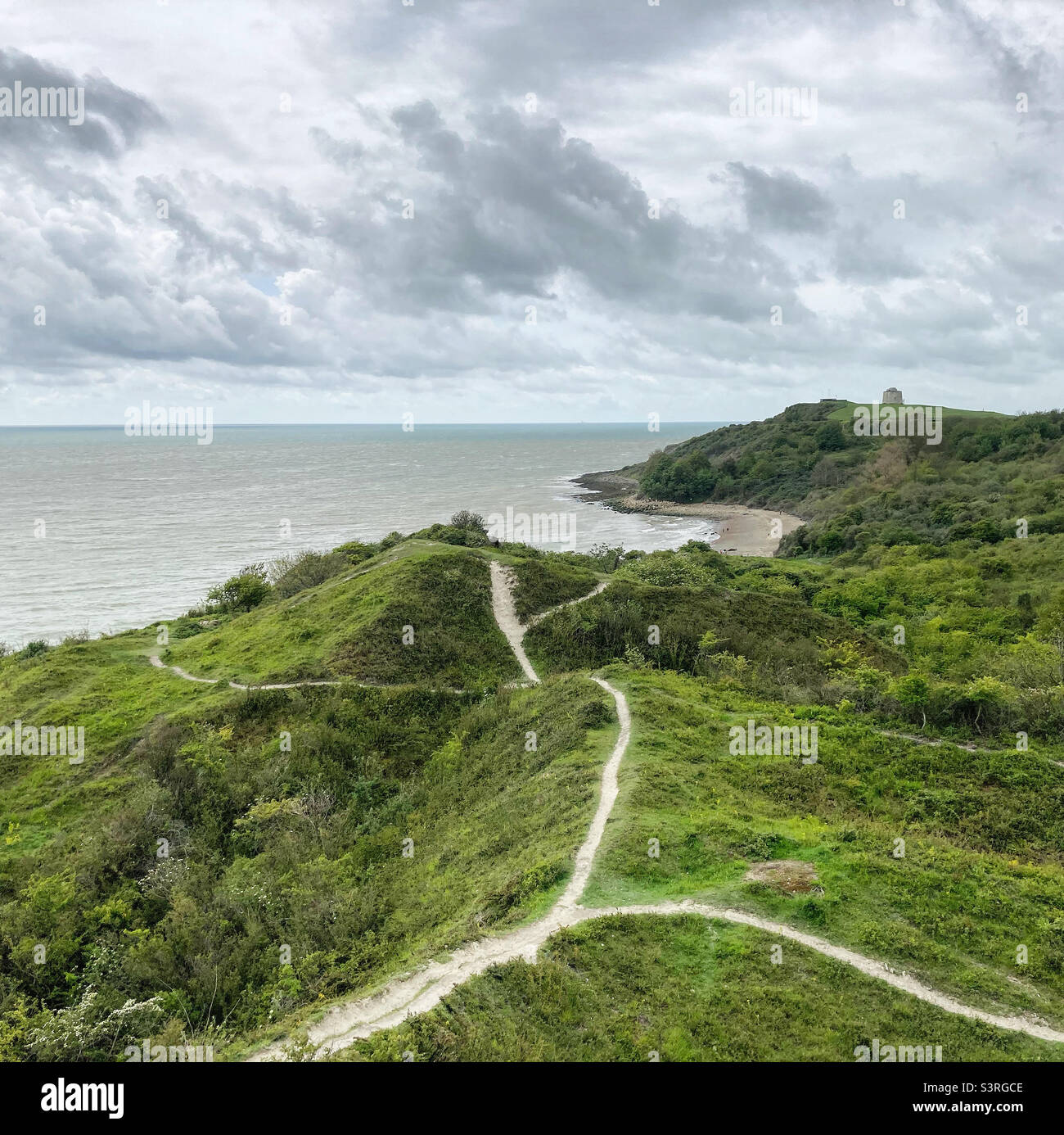 The warren Folkestone Stock Photo Alamy