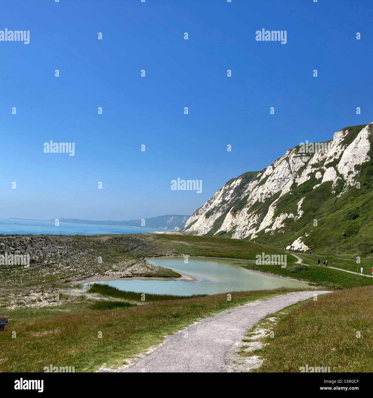 Lake at samphire hoe - Smartphone Captured Stock Image