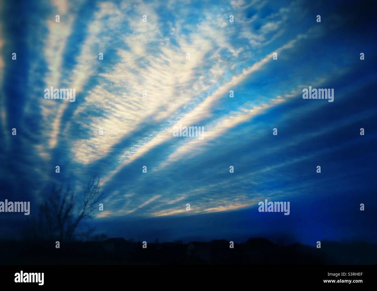 Clouds at sunset - Smartphone Captured Stock Image