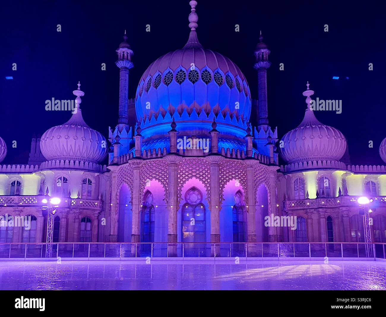 Christmas lights, brighton pavilion Stock Photo