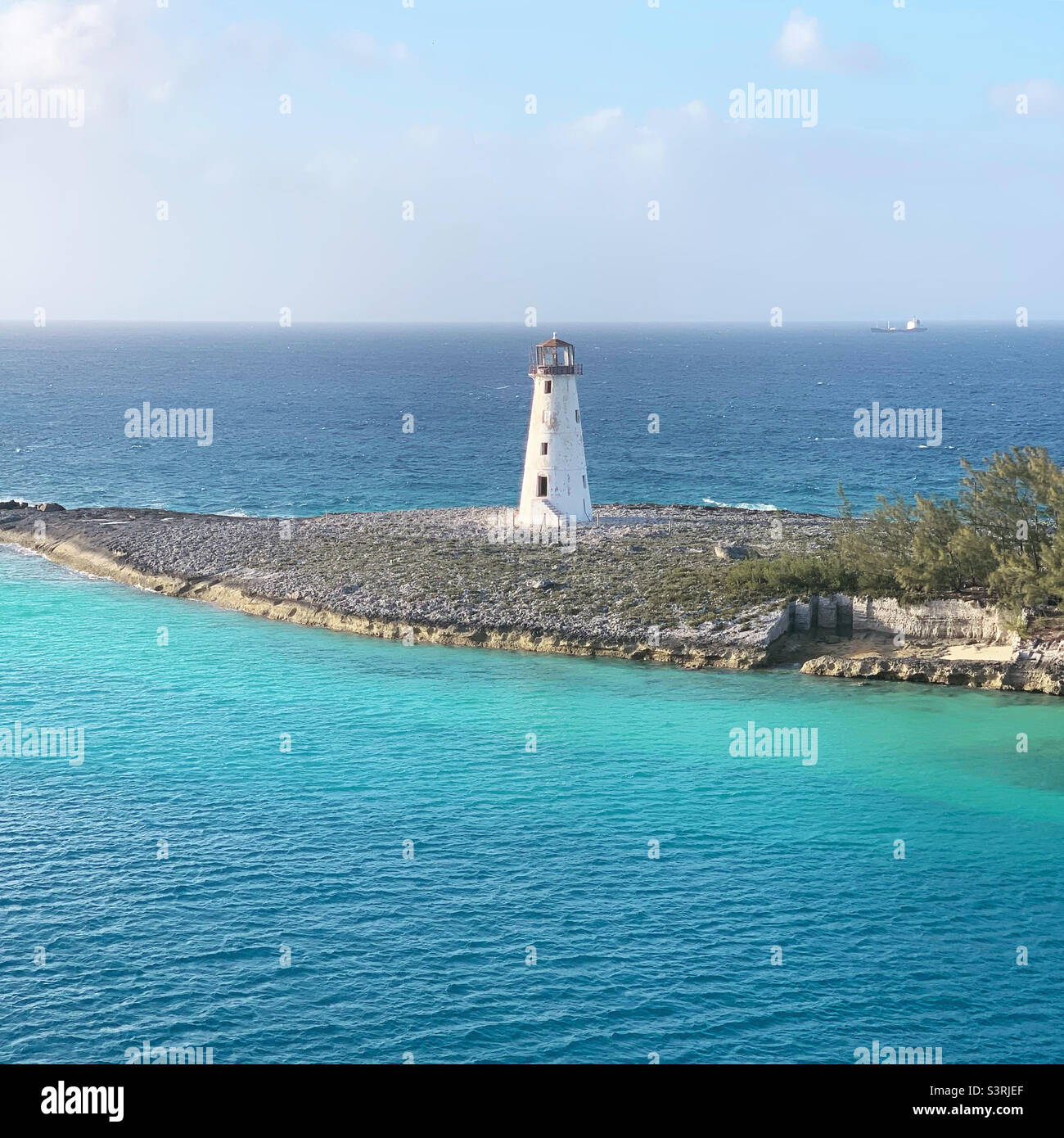 March, 2022, Paradise Island Lighthouse, Nassau, Bahamas Stock Photo