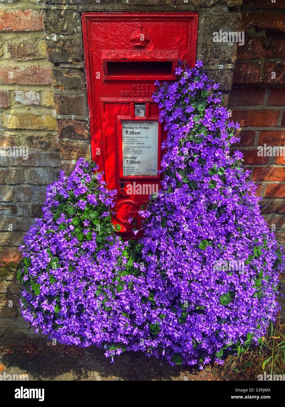 The best dressed postbox in Leatherhead Stock Photo Alamy