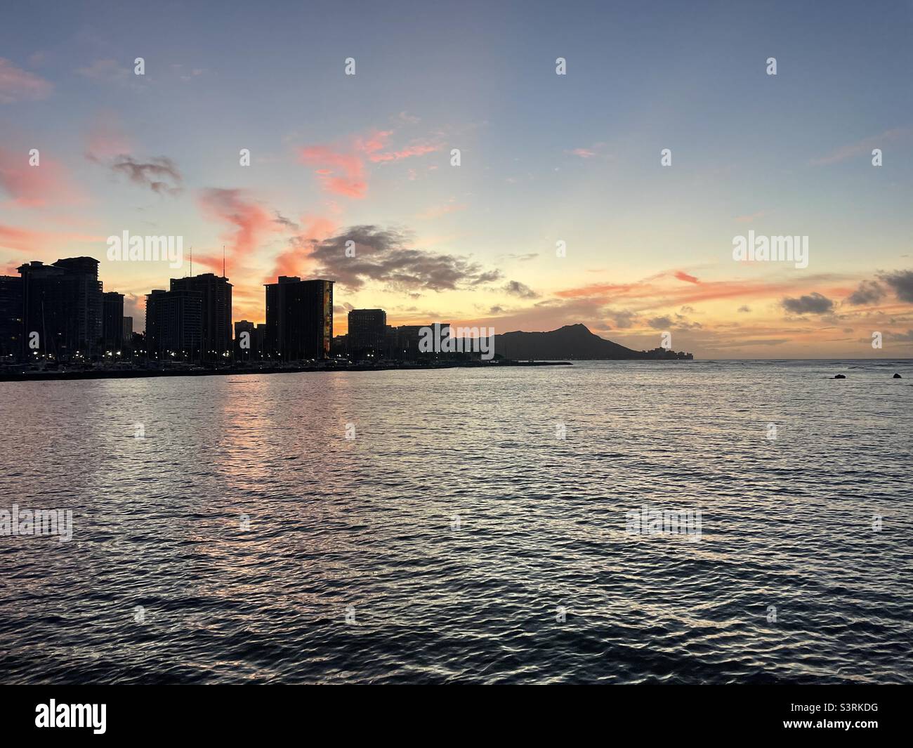 Waikiki at sunset hi-res stock photography and images - Alamy