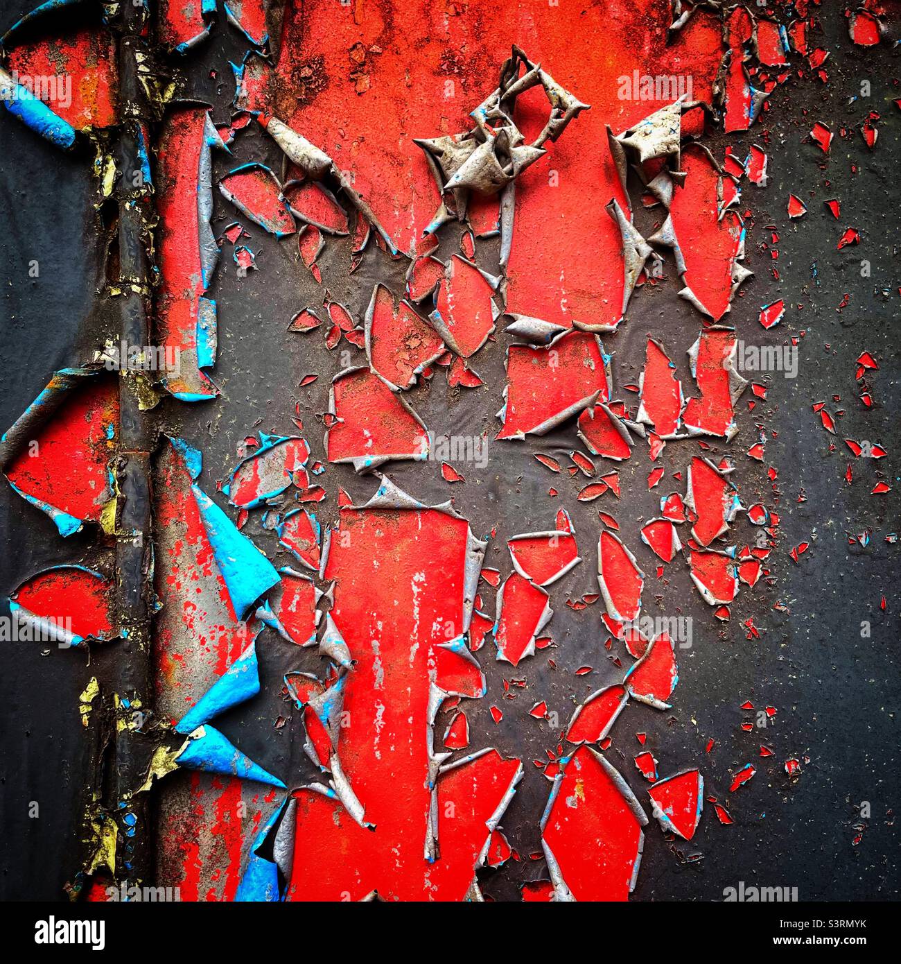 Flaking paint - Smartphone Captured Stock Image