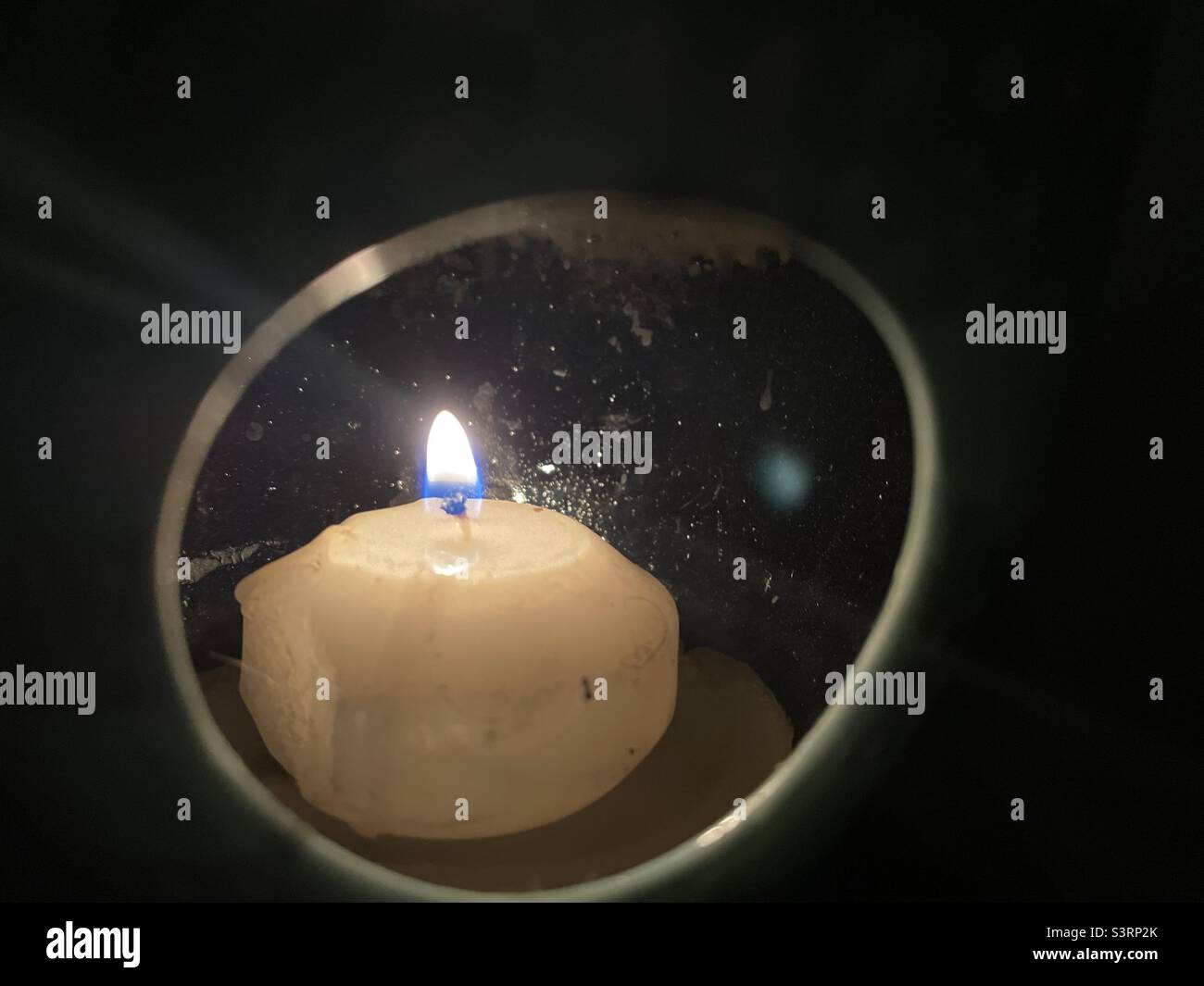 Candle in the night Stock Photo Alamy