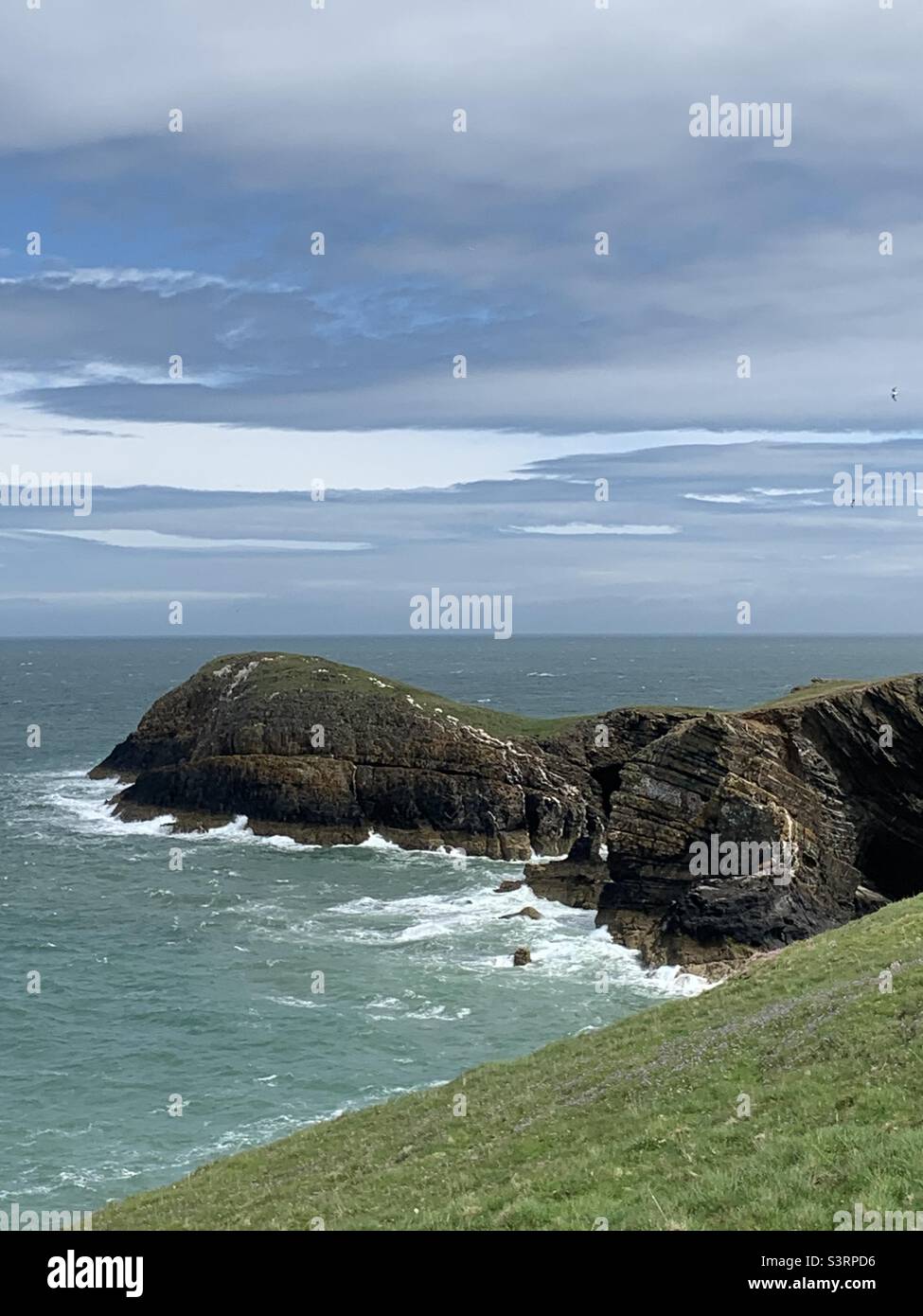 Ynys Lochtyn South West Wales U.K. - Smartphone Captured Stock Image