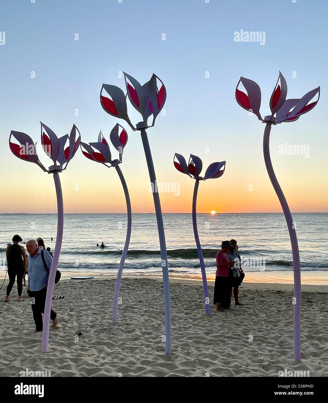 Sculpture Wind Dancers by Melanie Maclou at Sculptures at Bathers Beach