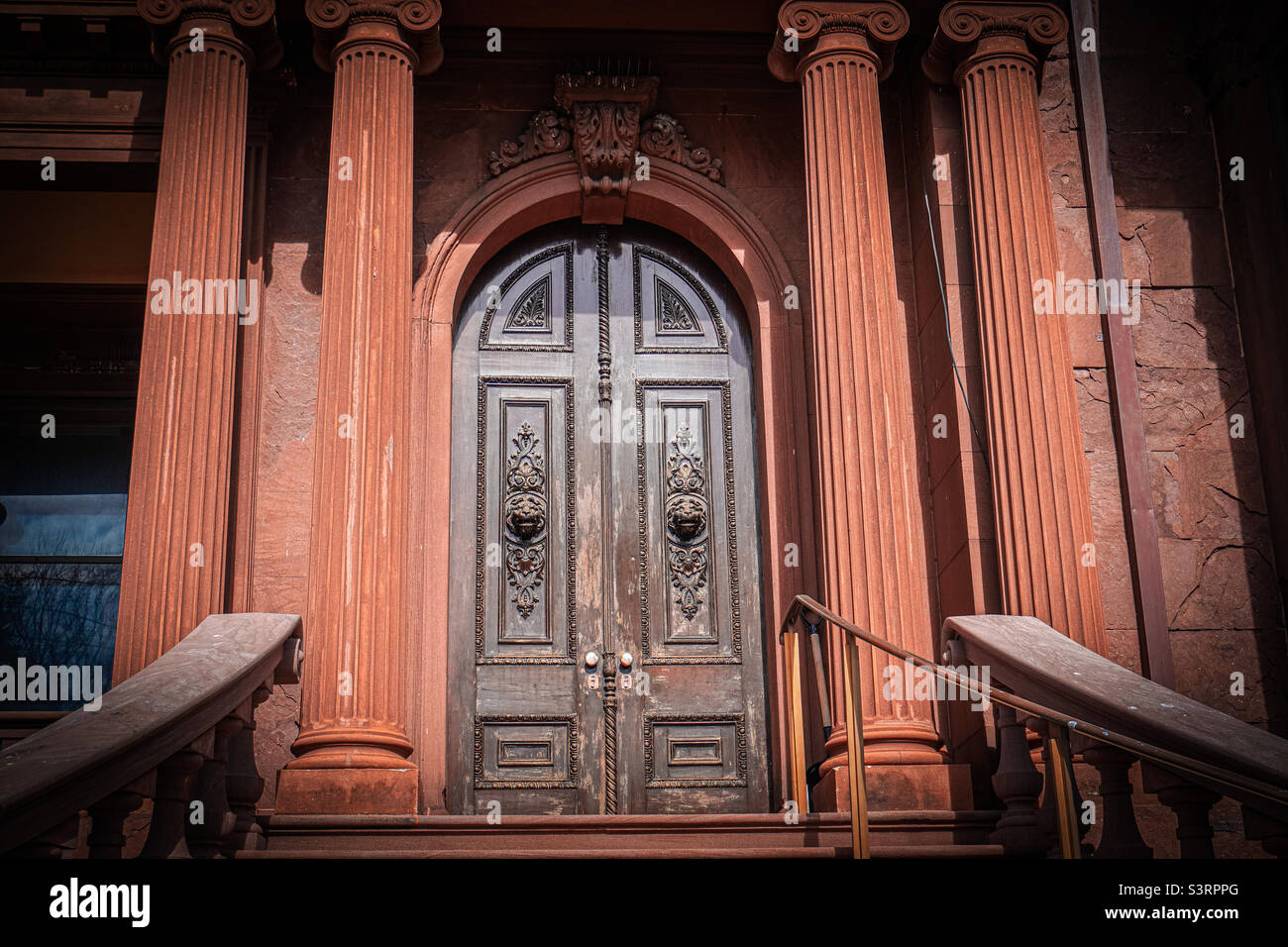 Victoria Mansion Door Stock Photo