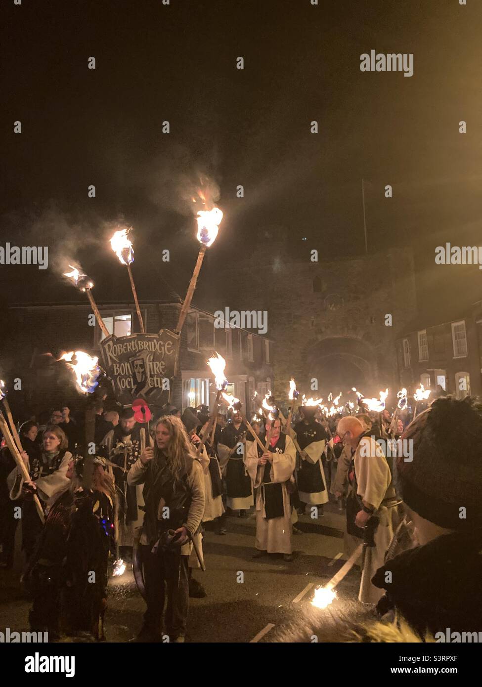 Bonfire Festival - Rye, East Sussex - Smartphone Captured Stock Image