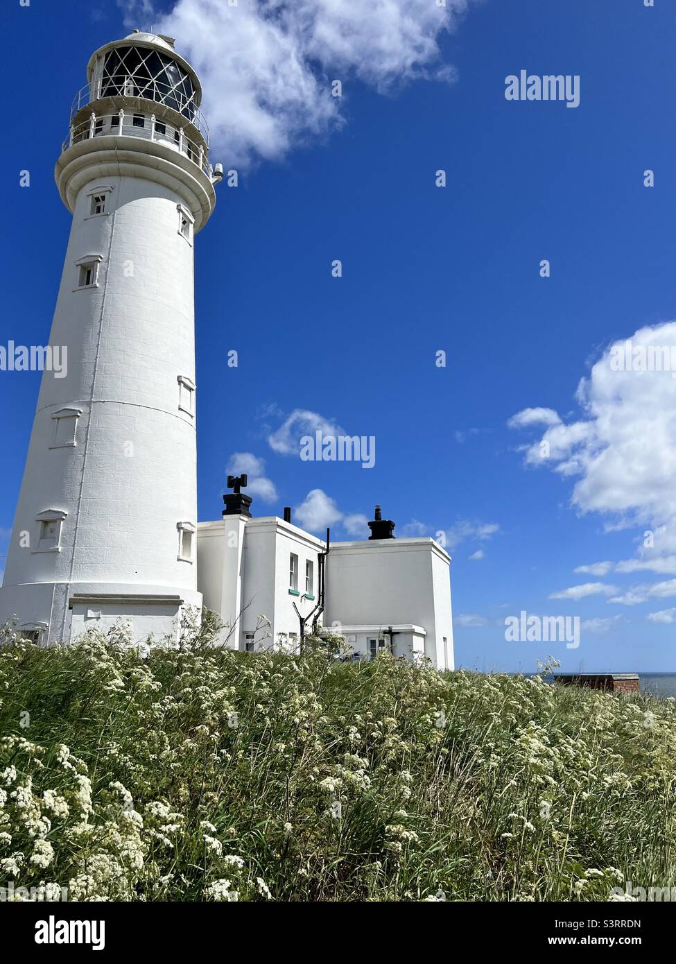 Flamborough lighthouse Stock Photo