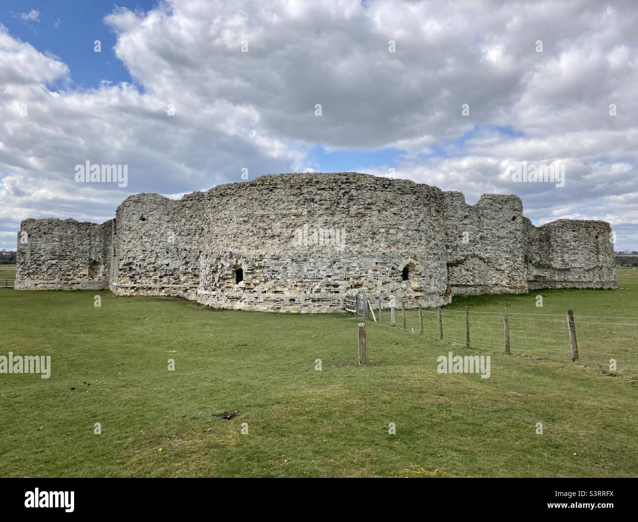 Camber castle - 15th century castle built by Henry VIII to protect the coast - Smartphone Captured Stock Image