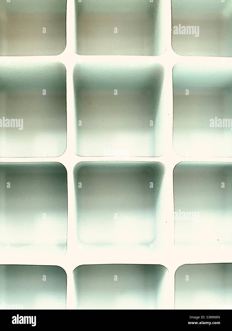 12 White Squares - Smartphone Captured Stock Image