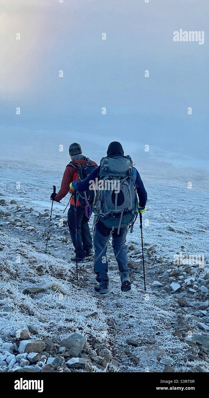 Mountaineering in Scotland Stock Photo