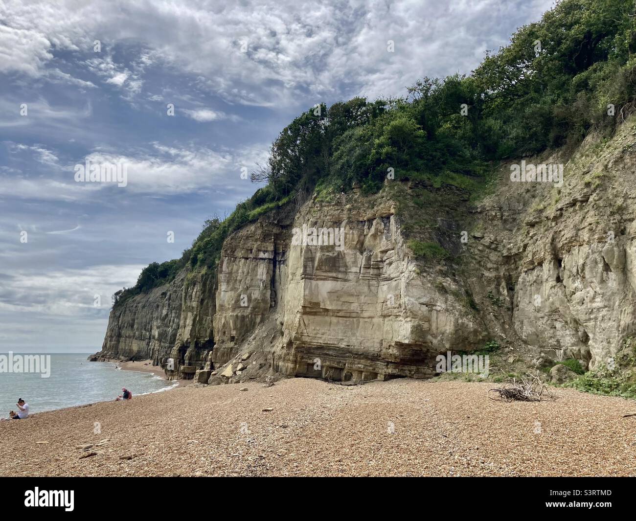 The cliffs at cliffs end - Smartphone Captured Stock Image