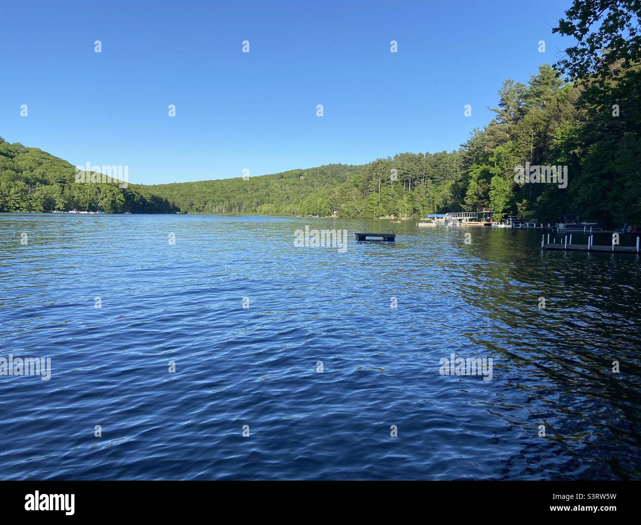 Lake Garfield Monterey Ma Stock Photo Alamy