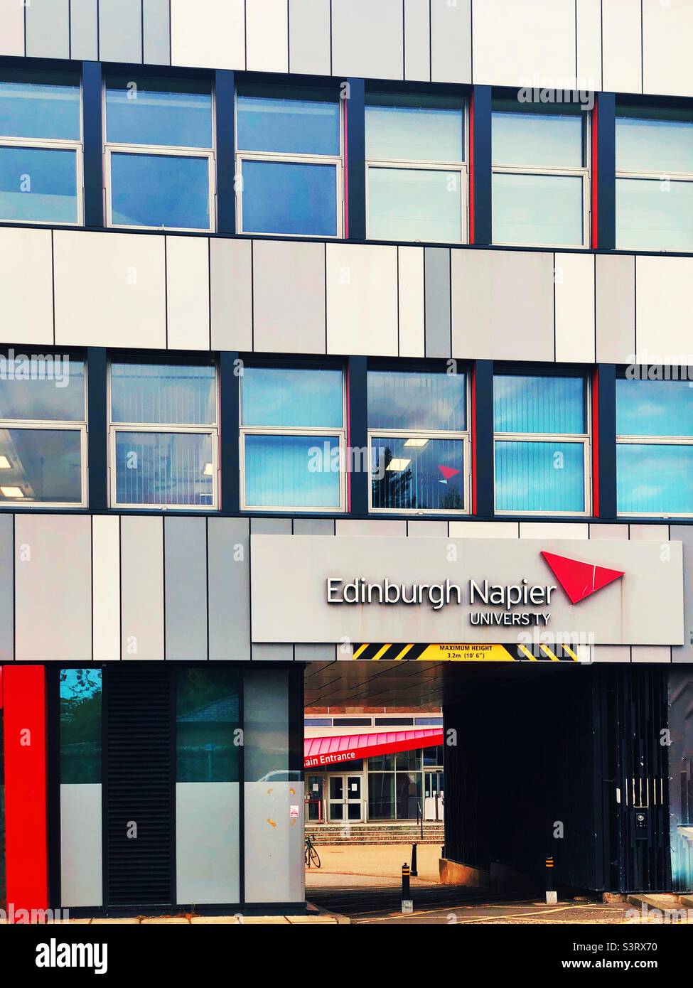 Edinburgh Napier University Merchiston campus. It is home to the Arts and Creative industries, computing and engineering. Stock Photo