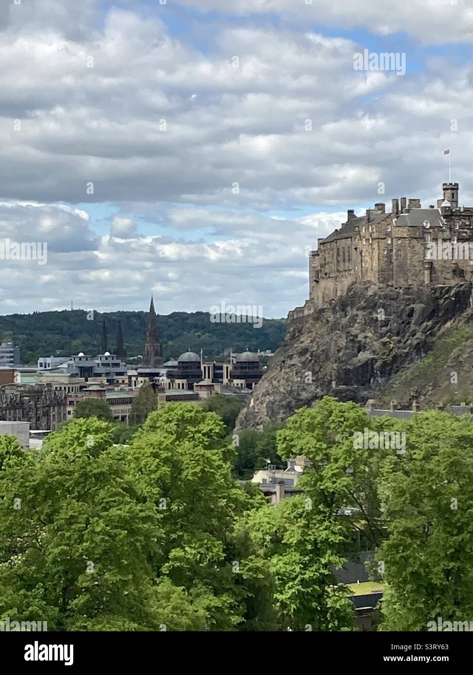 Edinburgh Castle Scotland - Smartphone Captured Stock Image