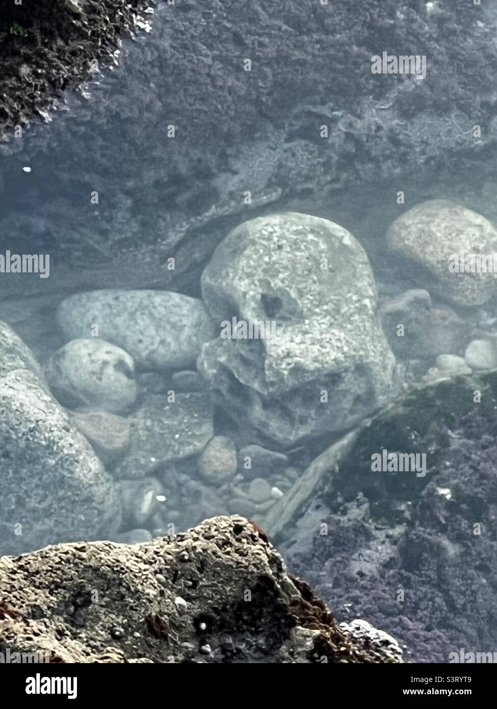 Smiley Rock Face Stock Photo - Alamy